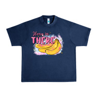 Navy hang in there Urban Heavy Tee - MaliasSmallBusiness