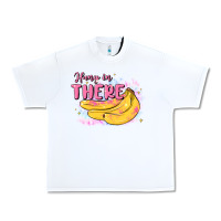 White hang in there Urban Heavy Tee - MaliasSmallBusiness