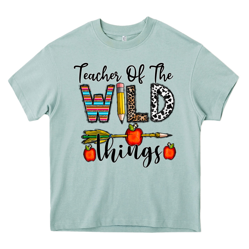 Teacher Of The Wild Things Heavy Core Tee by CowhideDigitalArt | Teevron