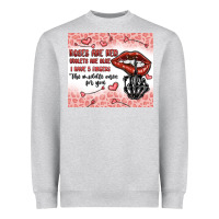 Heather Grey roses are red violets are blue i have 5  fingers t Heavyweight Sweatshirt - MaliasSmallBusiness