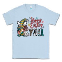 Dusty Blue happy easter y all Classic Tee - CowhideDigitalArt
