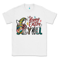 White happy easter y all Classic Tee - CowhideDigitalArt