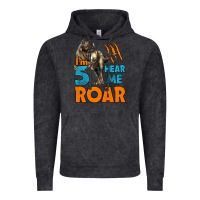 Vintage Black i'm five hear me roar dinosaur birthday Vintage Hoodie - LillyAllenDesigns