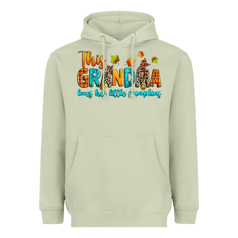 Customized This Grandma Loves Her Little Pumpkins Heavyweight Hoodie by texasbilliewilder | Teevron