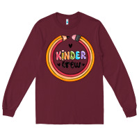 Burgundy kinder crew Long Sleeve Tee - MaliasSmallBusiness