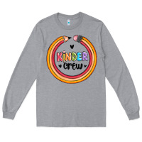 Heather Grey kinder crew Long Sleeve Tee - MaliasSmallBusiness