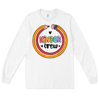 White kinder crew Long Sleeve Tee - MaliasSmallBusiness