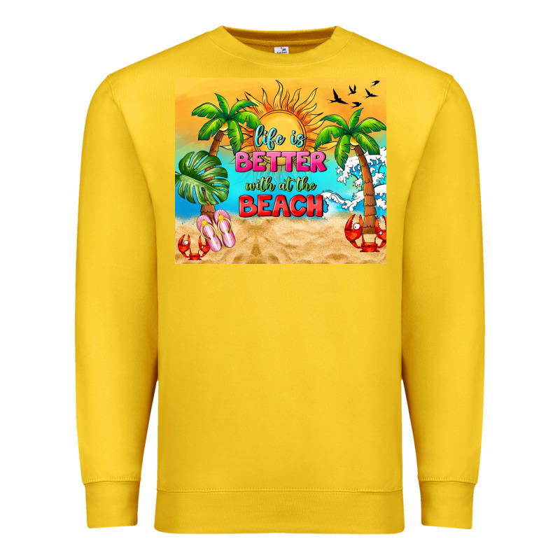 Life Is Better With At The Beach Premium Sweatshirt by TumblerDesignByShophia | Teevron