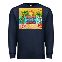 Navy life is better with at the beach Premium Sweatshirt - TumblerDesignByShophia