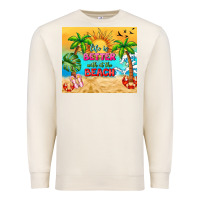 Sandshell life is better with at the beach Premium Sweatshirt - TumblerDesignByShophia