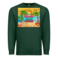 Sports Green life is better with at the beach Premium Sweatshirt - TumblerDesignByShophia