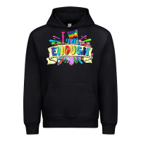 Black I am enough Urban Hoodie - FaDigitalArtStudio