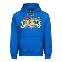 Cobalt I am enough Urban Hoodie - FaDigitalArtStudio
