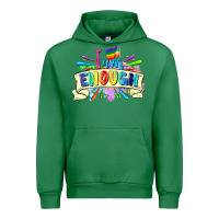 Emerald I am enough Urban Hoodie - FaDigitalArtStudio