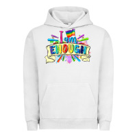Pigment Lunar Rock I am enough Urban Hoodie - FaDigitalArtStudio