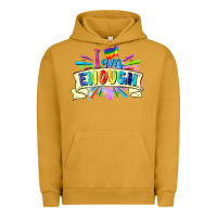 Pigment Peanut Butter I am enough Urban Hoodie - FaDigitalArtStudio