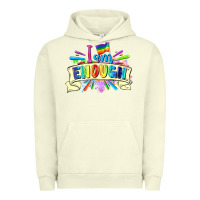 Pigment Pistachio I am enough Urban Hoodie - FaDigitalArtStudio