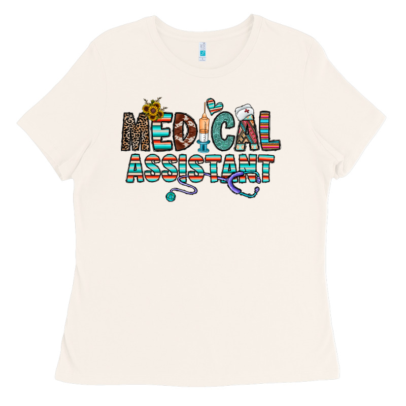 Medical Asistant Ladies Tee by CowhideDigitalArt | Teevron