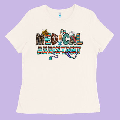 Medical Asistant Ladies Tee Designed By Cowhidedigitalart