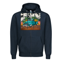 Western Farm Truck Cactus And Sunflowers Zipper Hoodie | Teevron