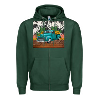Sports Green western farm truck cactus and sunflowers Zipper Hoodie - Jasminsmagicworld