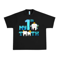 Black my first tooth with teeth Urban Heavy Tee - AdoDesignShop