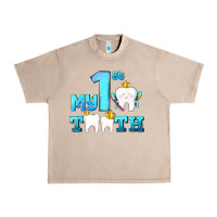 French Oak my first tooth with teeth Urban Heavy Tee - AdoDesignShop