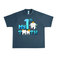 Midnight Navy my first tooth with teeth Urban Heavy Tee - AdoDesignShop