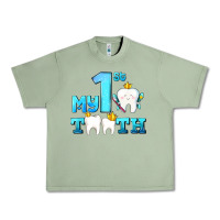 Oil Green my first tooth with teeth Urban Heavy Tee - AdoDesignShop