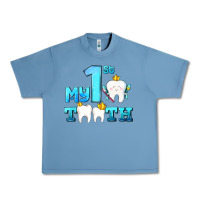 Pebble Blue my first tooth with teeth Urban Heavy Tee - AdoDesignShop