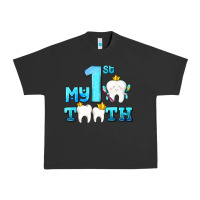 Pigment Black my first tooth with teeth Urban Heavy Tee - AdoDesignShop