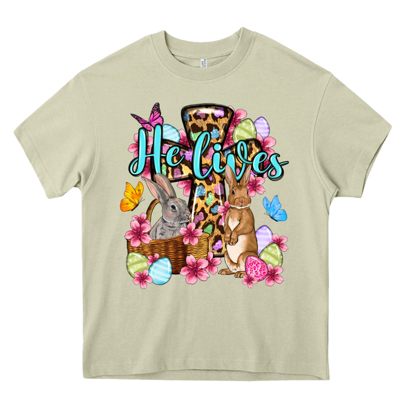 Easter Day He Lives Heavy Core Tee by OliviaCreatesArt | Teevron