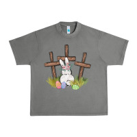 Tornado floral watercolor easter bunny cross Urban Heavy Tee - MaliasSmallBusiness