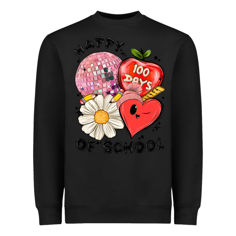 Happy 100 Days Of School Heavyweight Sweatshirt by MaliasSmallBusiness | Teevron