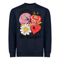 Navy happy 100 days of school Heavyweight Sweatshirt - MaliasSmallBusiness