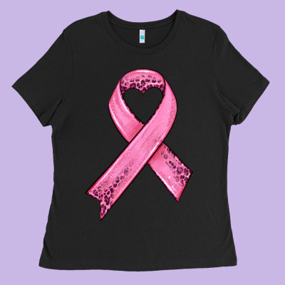 Pink Ribbon Ladies Tee Designed By Hra Design Shop