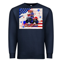 Navy firework crusher 4th of july Premium Sweatshirt - TumblerDesignByShophia