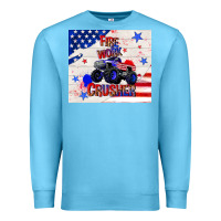 Ocean Blue firework crusher 4th of july Premium Sweatshirt - TumblerDesignByShophia