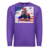 Purple firework crusher 4th of july Premium Sweatshirt - TumblerDesignByShophia