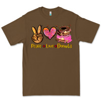 Cacao peace love donuts Premium Tee - AdoDesignShop