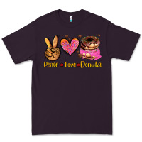 Plum peace love donuts Premium Tee - AdoDesignShop