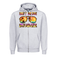 Heather Grey hot mom summer Zipper Hoodie - BarkalooDesign