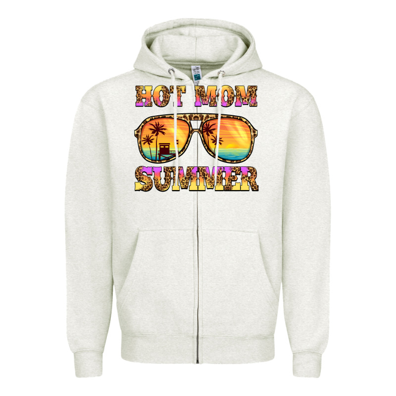 Hot Mom Summer Zipper Hoodie by BarkalooDesign | Teevron