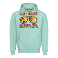 Seafoam hot mom summer Zipper Hoodie - BarkalooDesign