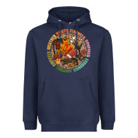 Navy Boots flannels bonfires leggins football Heavyweight Hoodie - NancyCooperArtShop