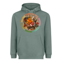 Sage Boots flannels bonfires leggins football Heavyweight Hoodie - NancyCooperArtShop