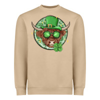 Mushroom st. patrick's day heifer Heavyweight Sweatshirt - MaliasSmallBusiness