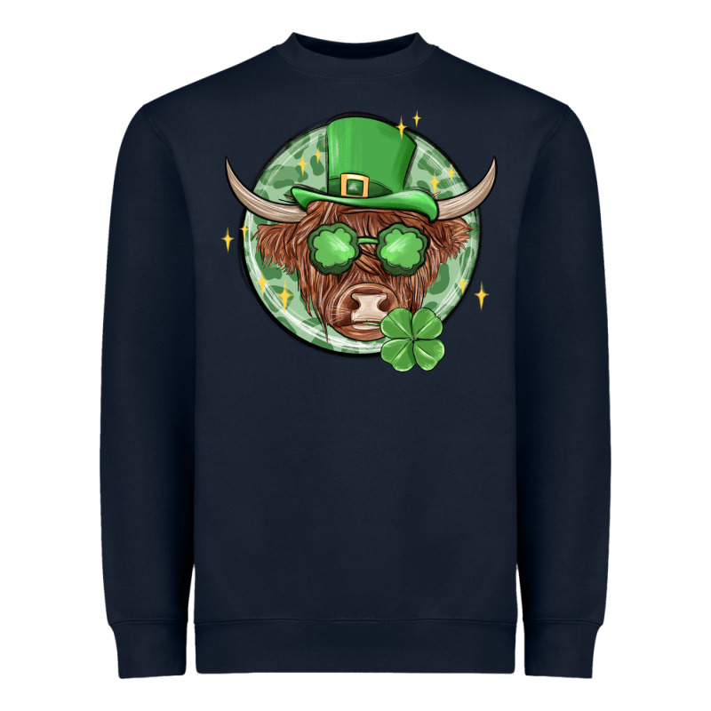 St. Patrick's Day Heifer Heavyweight Sweatshirt by MaliasSmallBusiness | Teevron