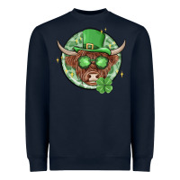 Navy st. patrick's day heifer Heavyweight Sweatshirt - MaliasSmallBusiness