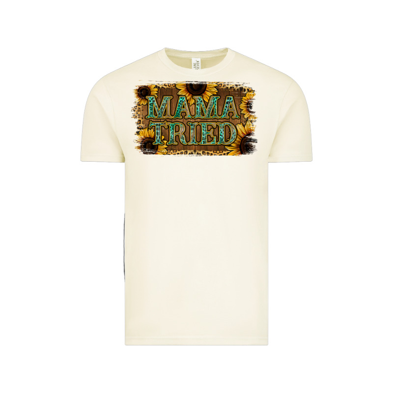 Sunflower Leopard Mama Tried Vintage Tee by Jasminsmagicworld | Teevron